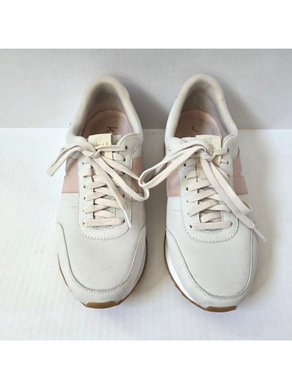 Kizik Shoes Womens 11 Milan Hands Free Comfort Sneakers Bone / Pink - Picture 5 of 12
